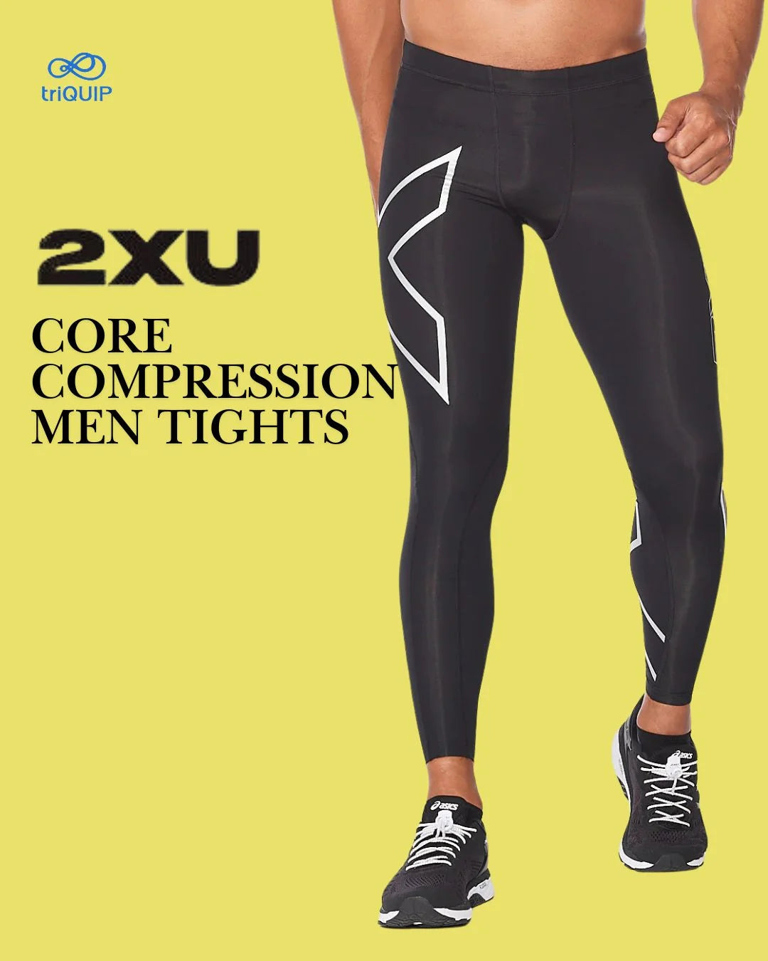 2XU Core Compression Men Tights BLK/SIL XS