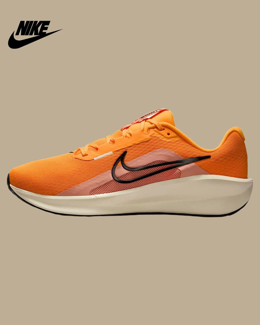 NIKE Downshifter 13 Men's Road Running Shoes Laser Orange/Apricot  Agate/Pale Ivory/Black