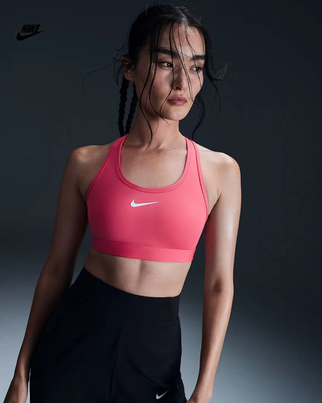 Nike Sports Bra Athletic Gear With A Swoosh Nike Dri-FIT Swoosh