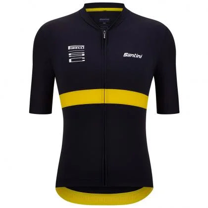 Santini Pirelli Men Cycling Jersey Black on triQUIP Sports