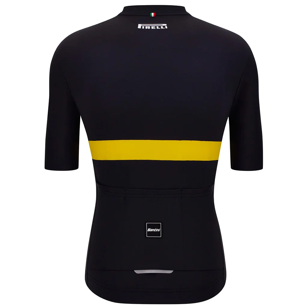 Santini Pirelli Men Cycling Jersey Black on triQUIP Sports