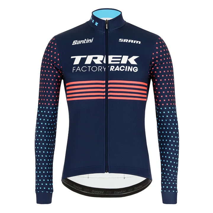 SANTINI Trek Factory Racing CX Full Sleeves Cycling Jersey