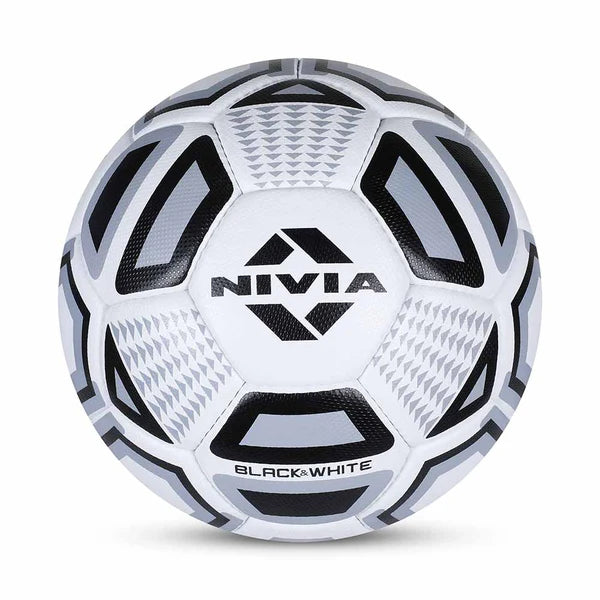 Nivia Black & White Football on triQUIP Sports