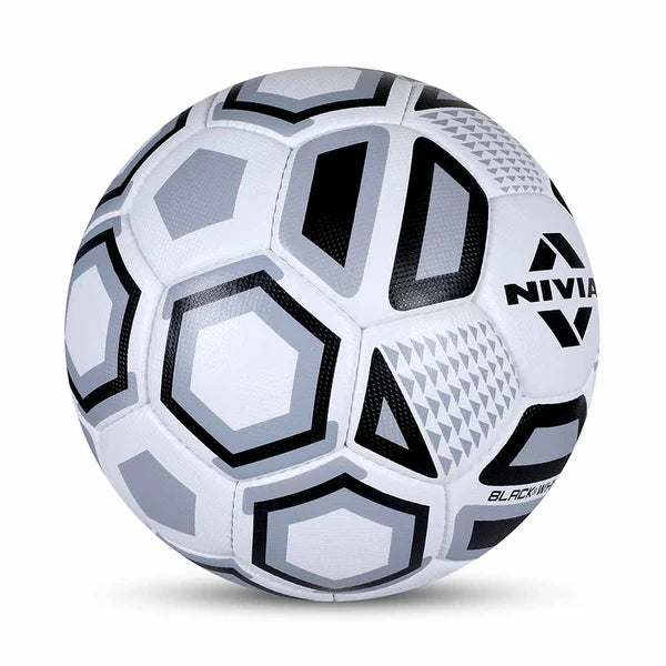 Nivia Black & White Football on triQUIP Sports