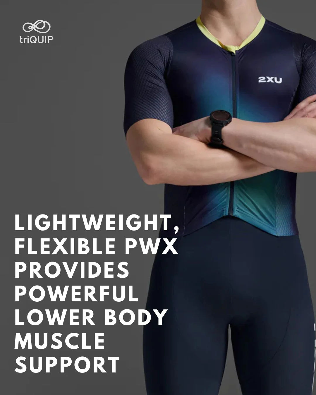 2XU Aero Hex Sleeved Men Trisuit on triQUIP Sports
