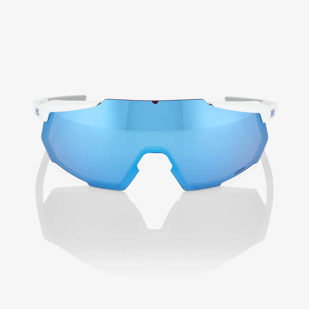 100 PERCENT Racetrap 3.0 Sunglasses - Hiper Blue Multilayer Mirror Lens on triQUIP Sports