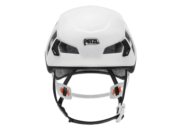 PETZL Meteor Lightweight Climbing & Mountaineering Helmet - White/Red on triQUIP Sports