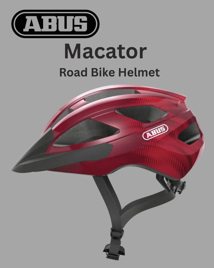 ABUS Macator Road Biking Helmet on triQUIP Sports
