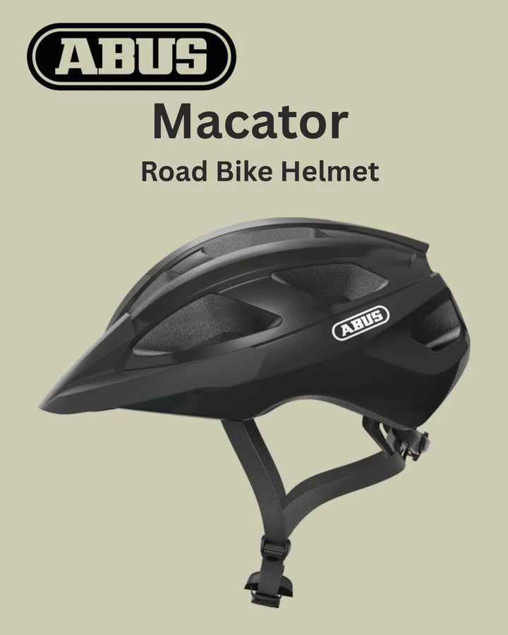 ABUS Macator Road Biking Helmet on triQUIP Sports