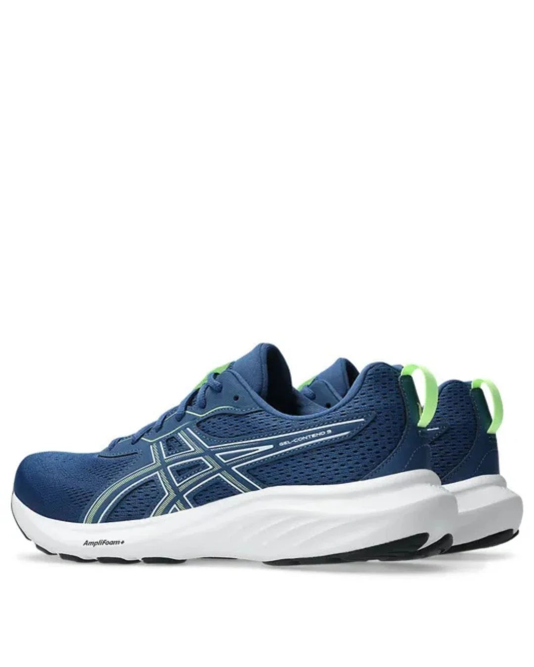 ASICS Gel Contend 9 Men Running Shoes - Twilight Blue/Illuminate Green