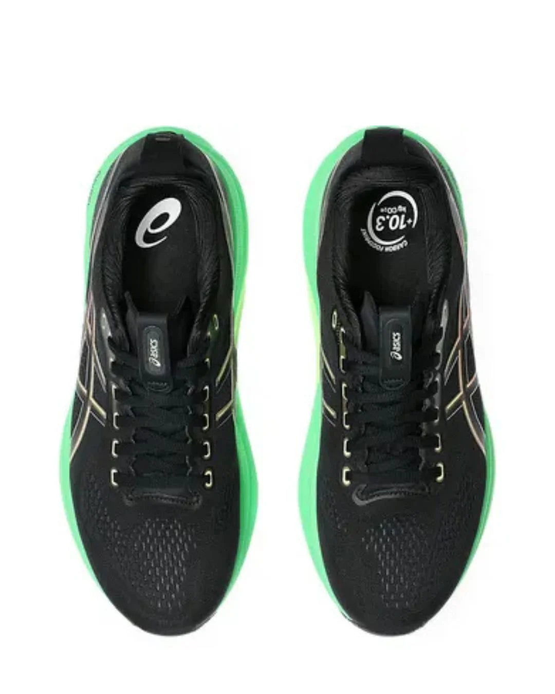 ASICS Gel Kayano 32 Men Running Shoes - Black/Vital Green