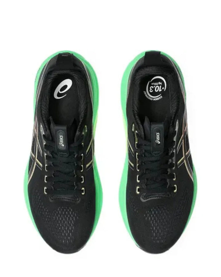 ASICS Gel Kayano 32 Men Running Shoes - Black/Vital Green