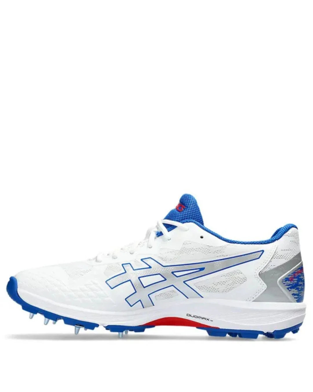 ASICS Strike Rate FF Men Cricket Shoes - White/Pure Silver