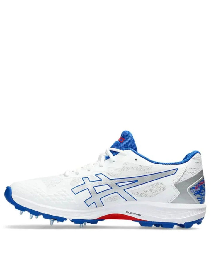ASICS Strike Rate FF Men Cricket Shoes - White/Pure Silver