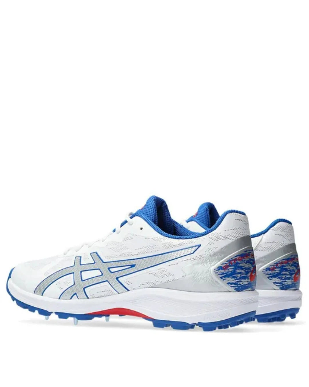 ASICS Strike Rate FF Men Cricket Shoes - White/Pure Silver