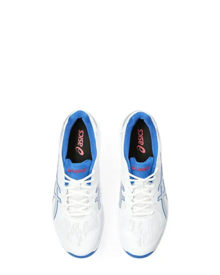 ASICS Strike Rate FF Men Cricket Shoes - White/Pure Silver