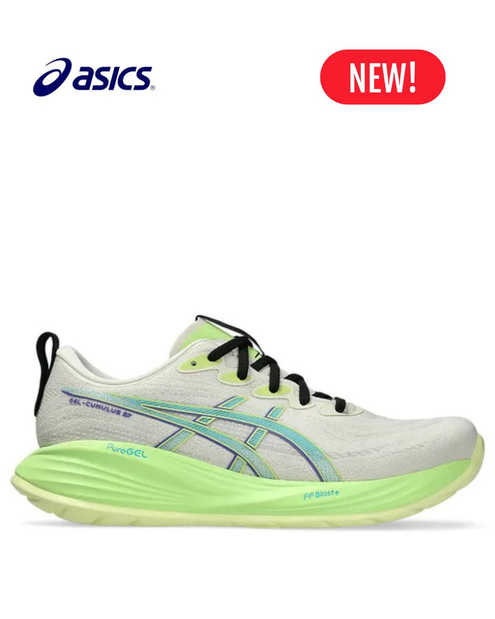 ASICS Gel Cumulus 27 Men Running Shoes - Birch/Lime Green