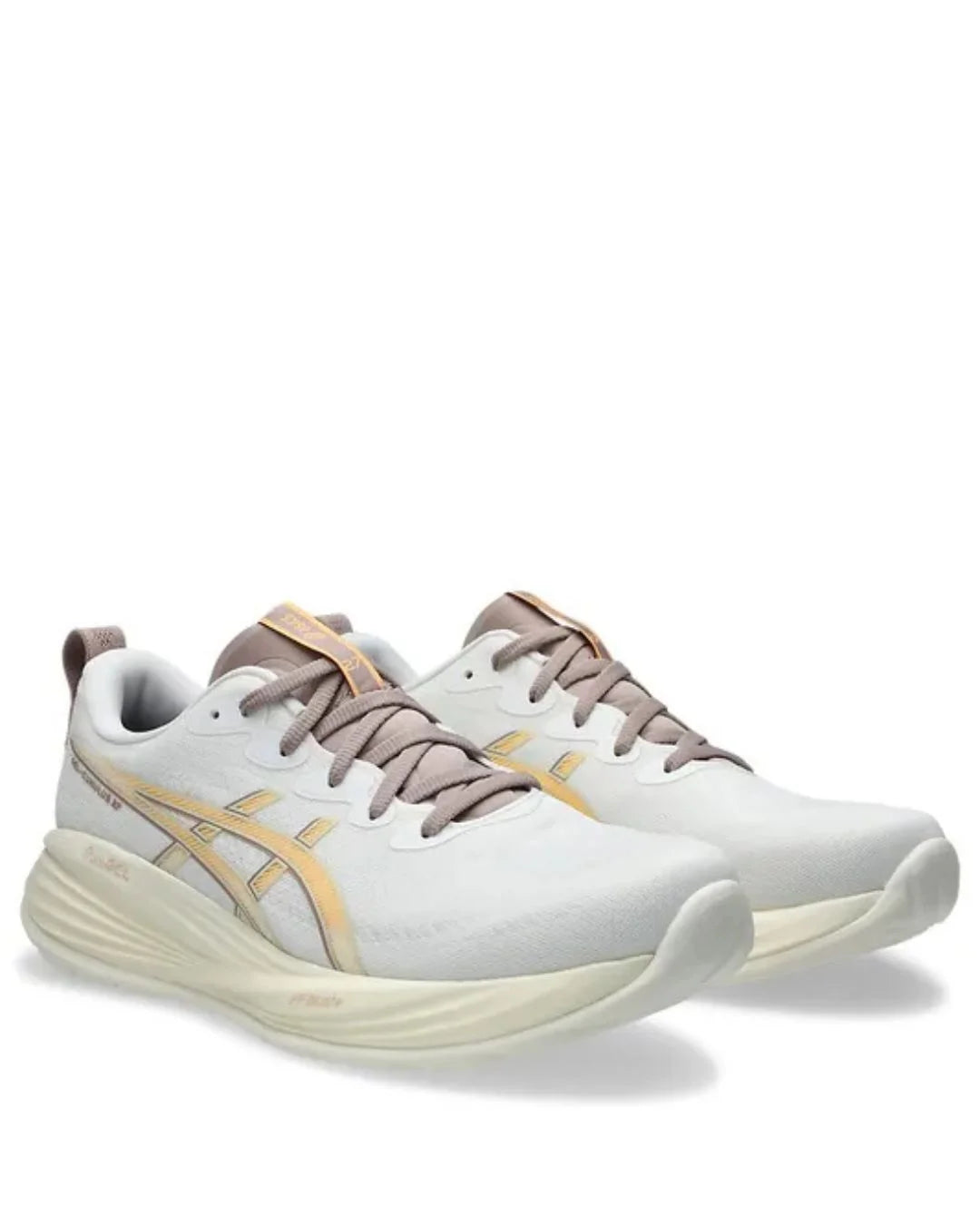 ASICS Gel Cumulus 27 Men Running Shoes - White/Fawn