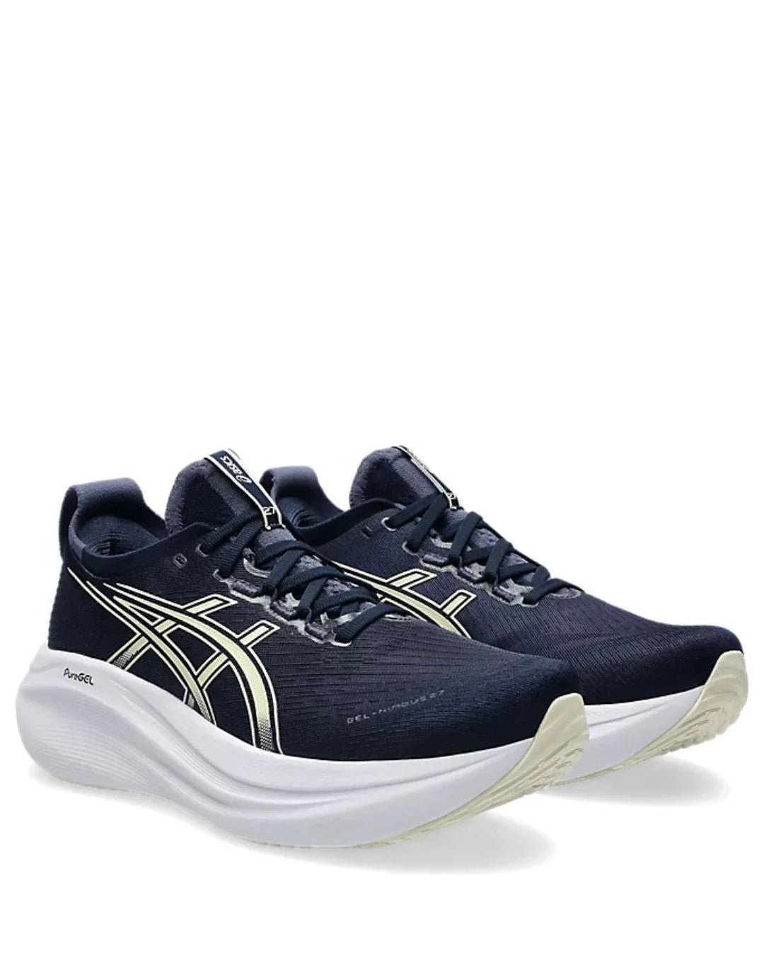 ASICS Gel Nimbus 27 Men Running Shoes - Midnight/Vanilla