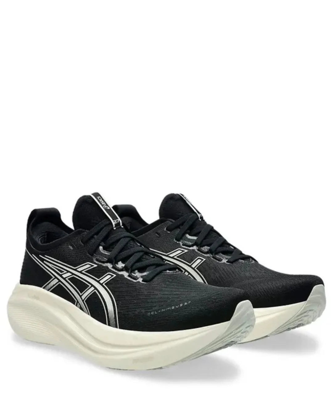 ASICS Gel Nimbus 27 Men Running Shoes - Black/Lake Grey