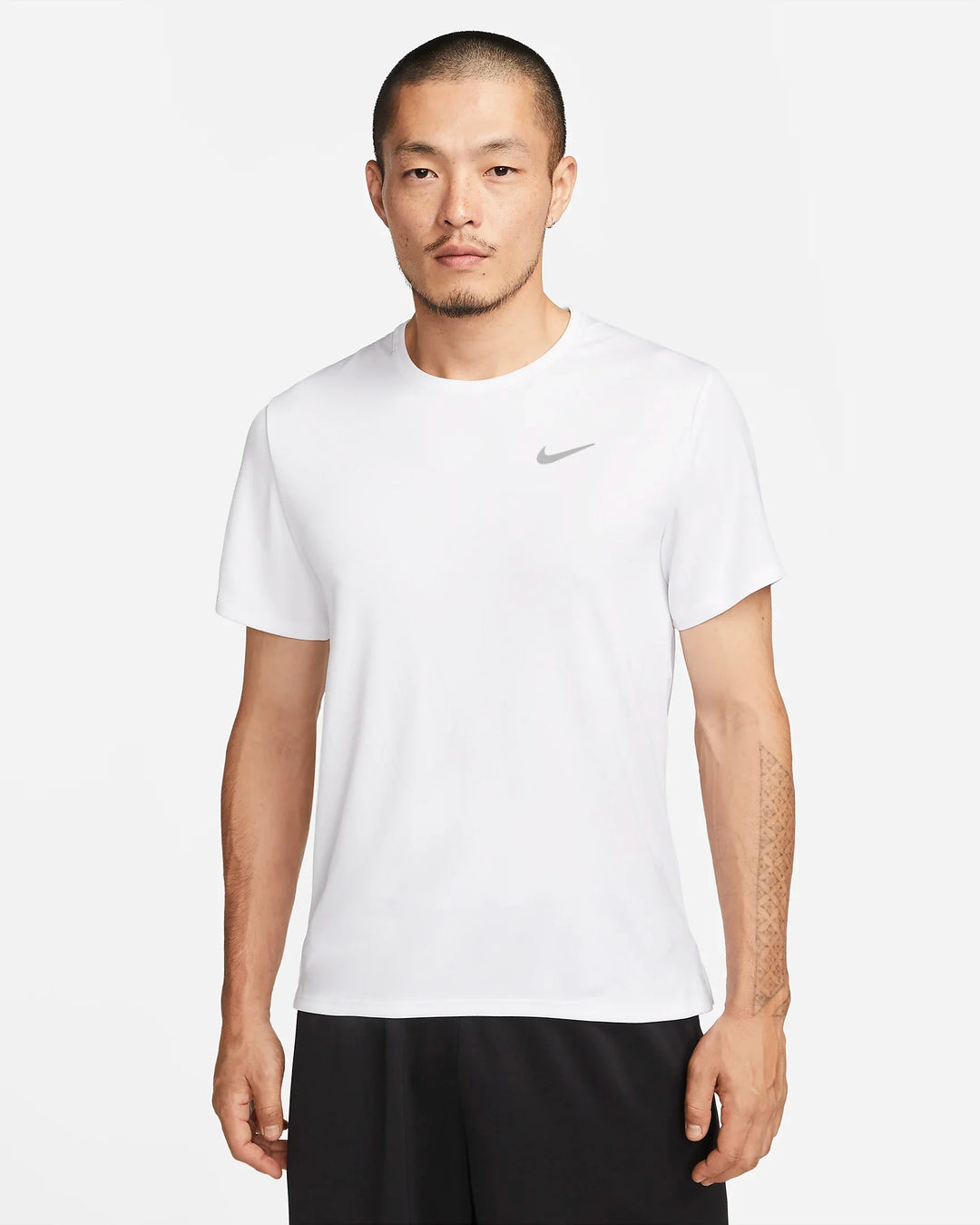NIKE Dri-FIT UV Miler Men's Short-Sleeve Running Top White White S