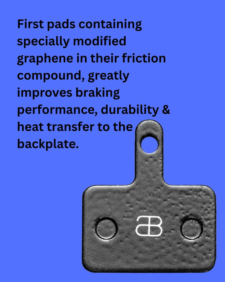 ABSOLUTE BLACK GRAPHENPADS® Graphene Brake Pads For Deore No 15 on triQUIP Sports