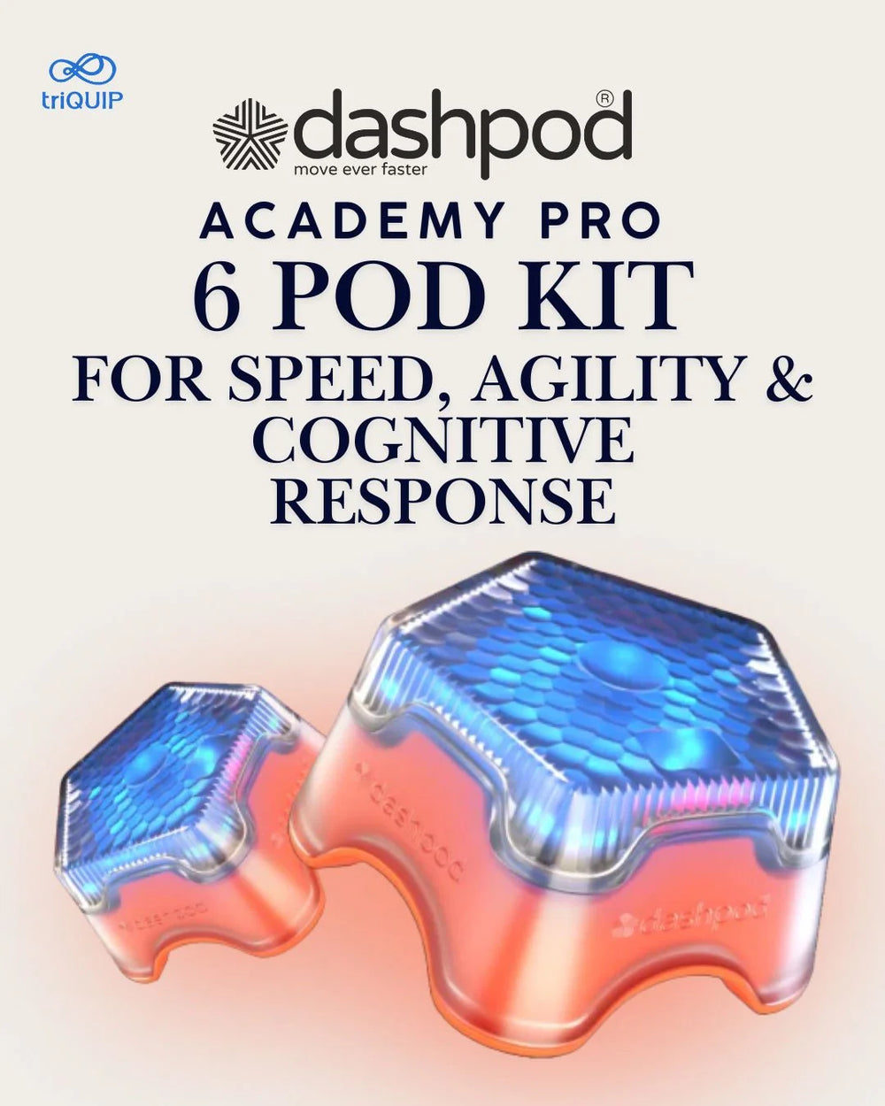 DASHPOD Academy Pro 6 POD Wave & Hit Sense Active Reflex Kit on triQUIP Sports