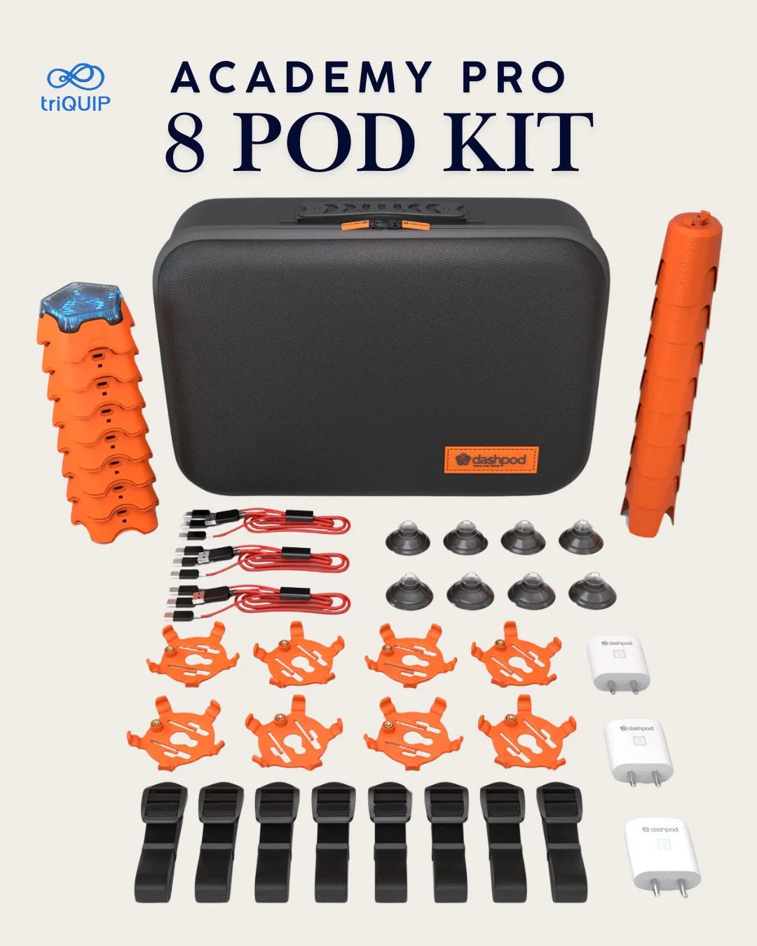 DASHPOD Academy Pro 8 POD Wave & Hit Sense Active Reflex Kit on triQUIP Sports