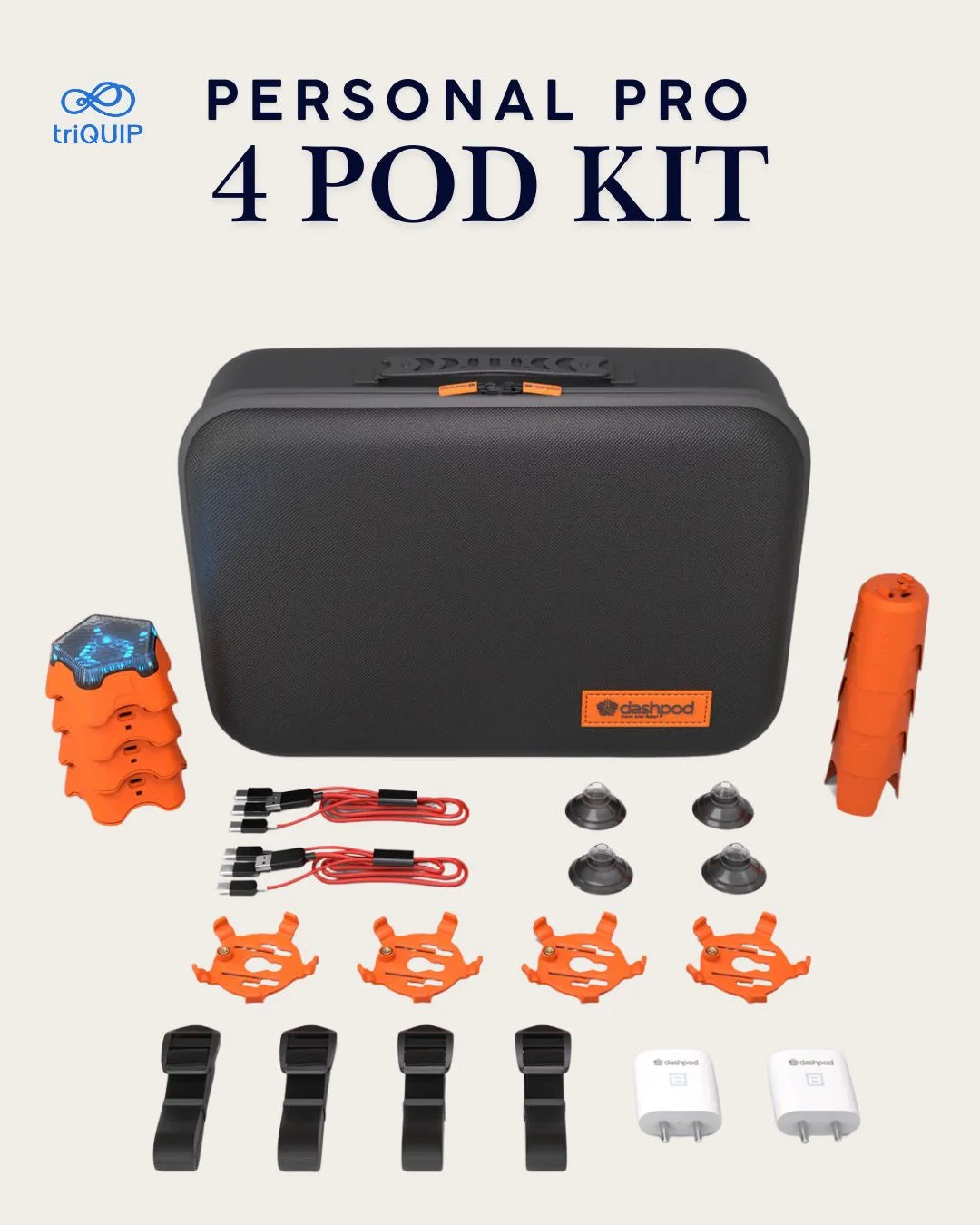 DASHPOD Personal Pro 4 POD Wave & Hit Sense Active Reflex Kit on triQUIP Sports