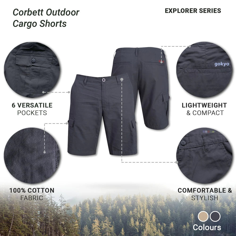 Gokyo Corbett Outdoor Men Cargo Shorts on triQUIP Sports