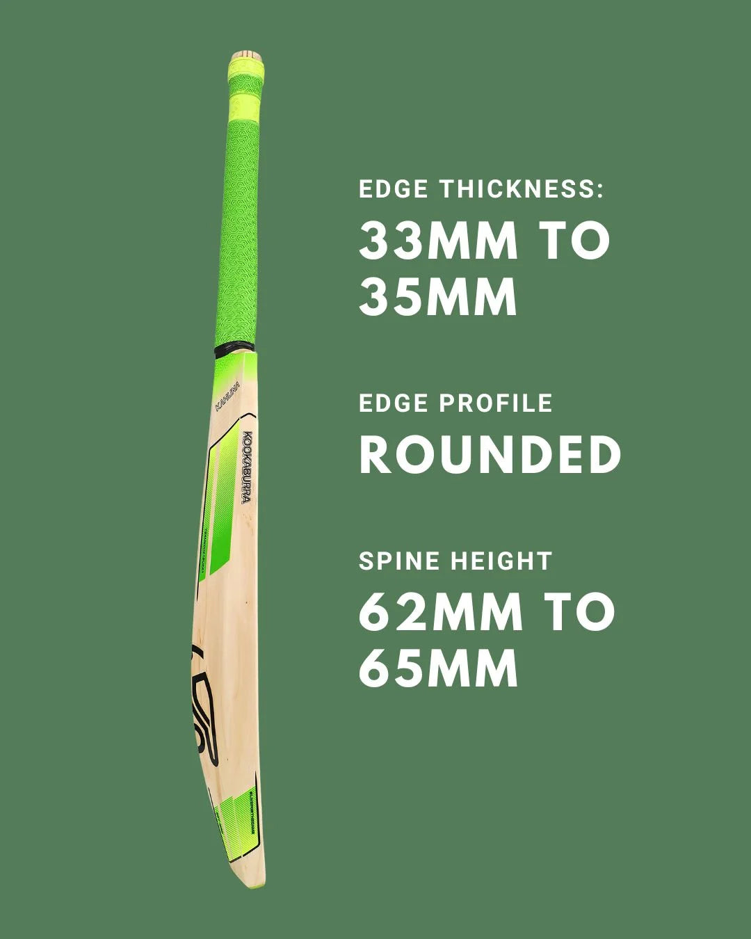 KOOKABURRA Kahuna Lite English Willow Cricket Bat on triQUIP Sports