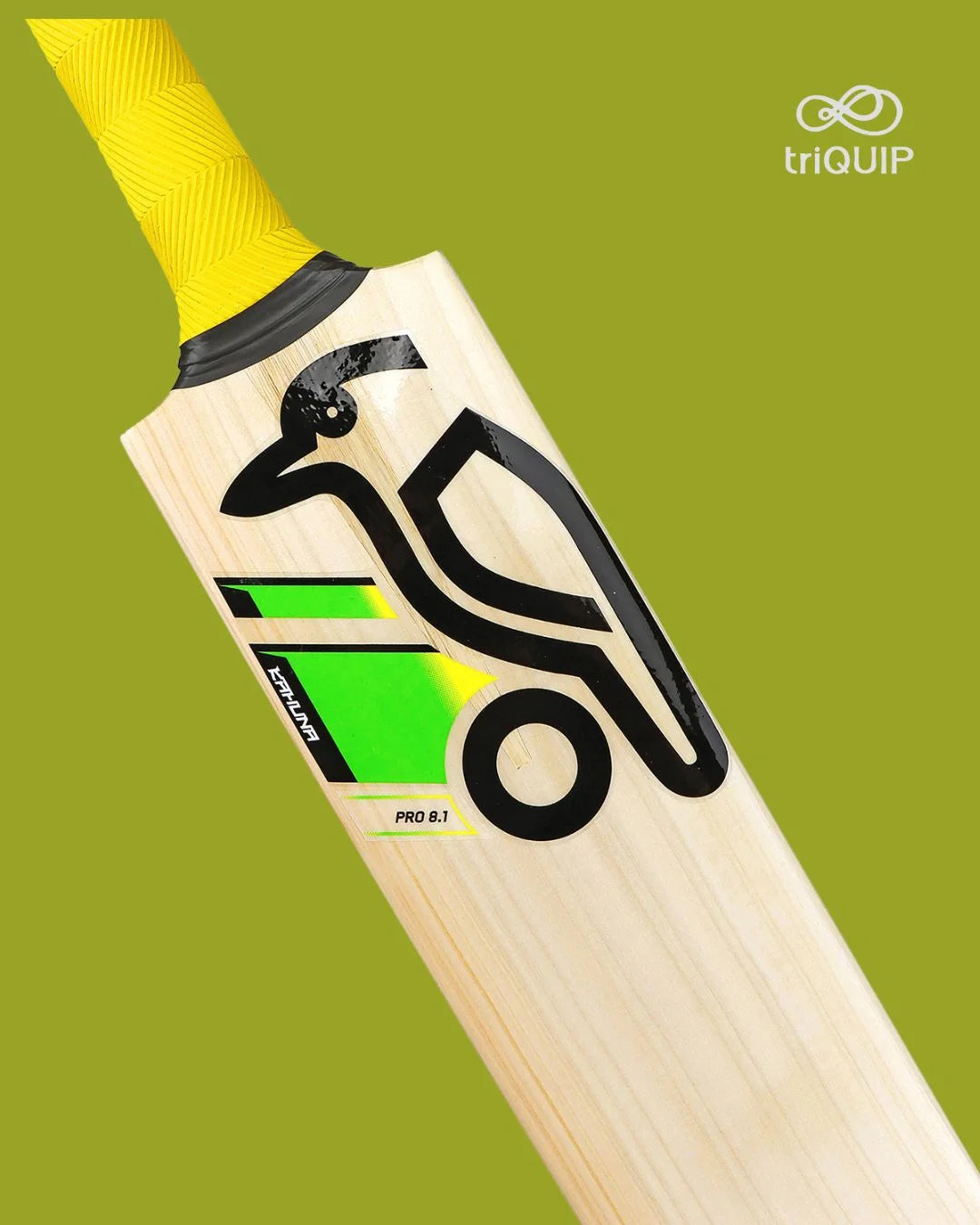 KOOKABURRA Kahuna Pro 8.1 Junior Kashmir Willow Cricket Bat on triQUIP Sports