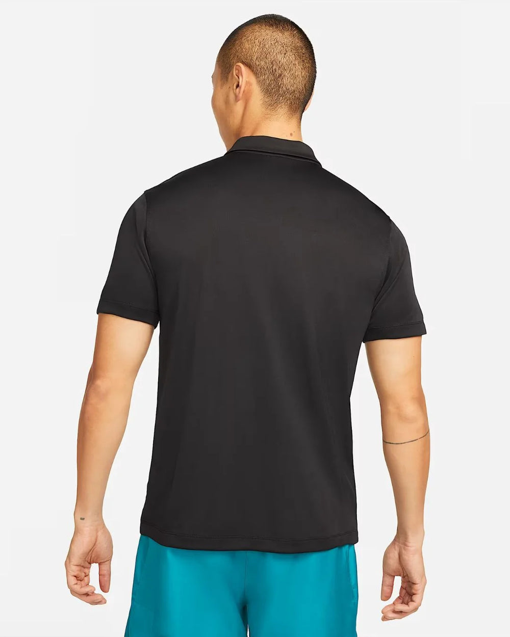 NIKE Court Dri-Fit Men's Tennis Polo - Black/White on triQUIP Sports