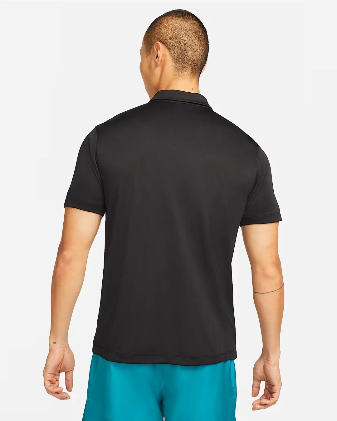 NIKE Court Dri-Fit Men's Tennis Polo - Black/White on triQUIP Sports