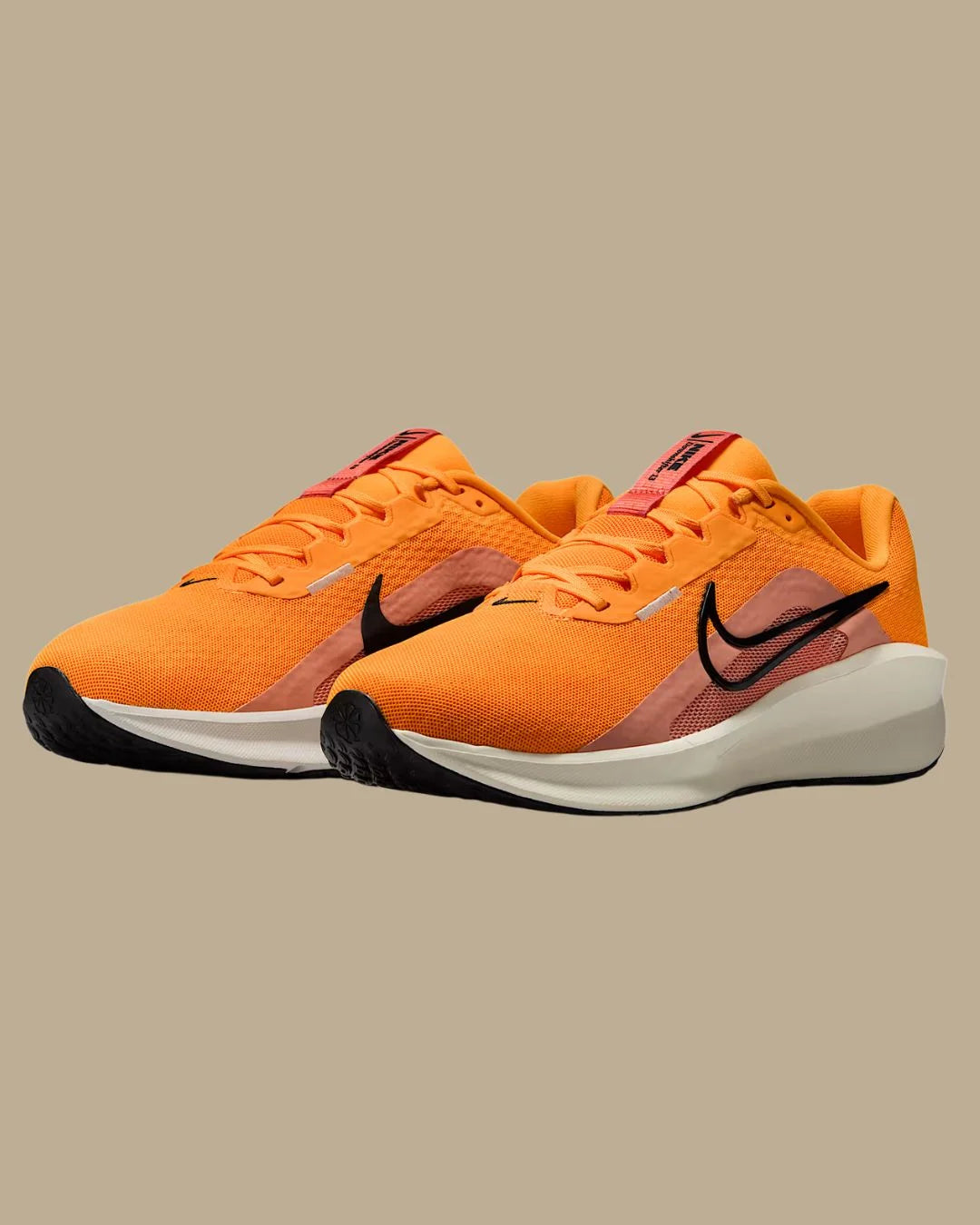 NIKE Downshifter 13 Men's Road Running Shoes Laser Orange/Apricot Agate/Pale Ivory/Black UK