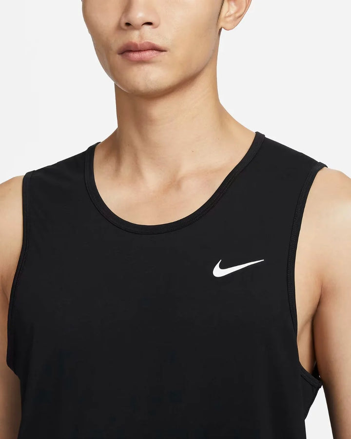NIKE Dri-FIT Hyverse Men's Sleeveless Fitness Tank Top - Black/White on triQUIP Sports
