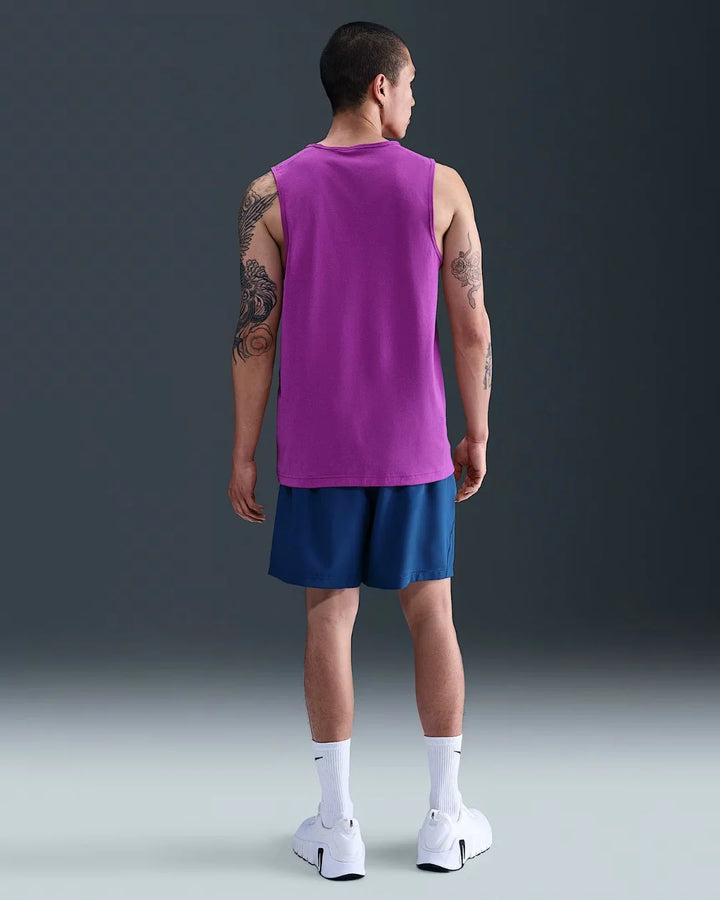 NIKE Dri-FIT Hyverse Men's Sleeveless Fitness Tank Top - Vivid Purple/Black on triQUIP Sports