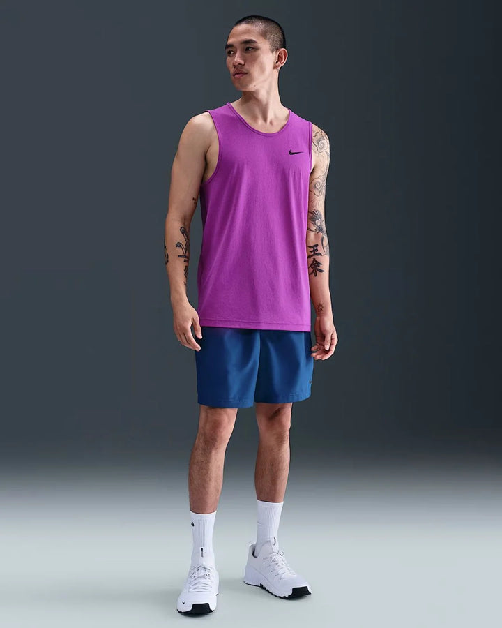 NIKE Dri-FIT Hyverse Men's Sleeveless Fitness Tank Top - Vivid Purple/Black on triQUIP Sports