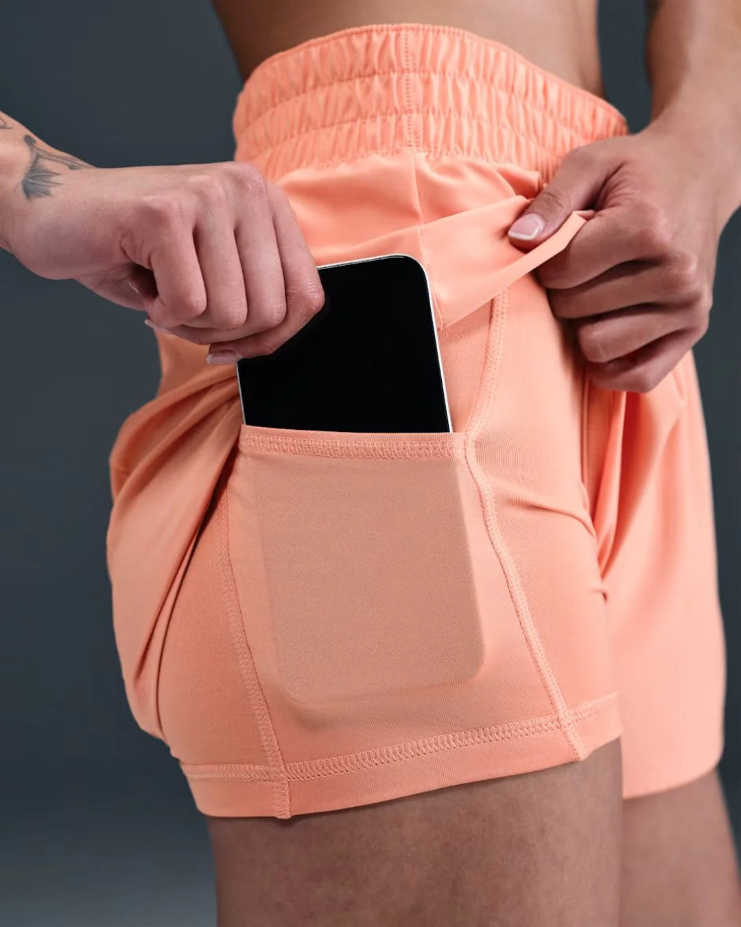 NIKE Dri-FIT One Women's Mid-rise 8cm (approx.) 2-in-1 Shorts on triQUIP Sports