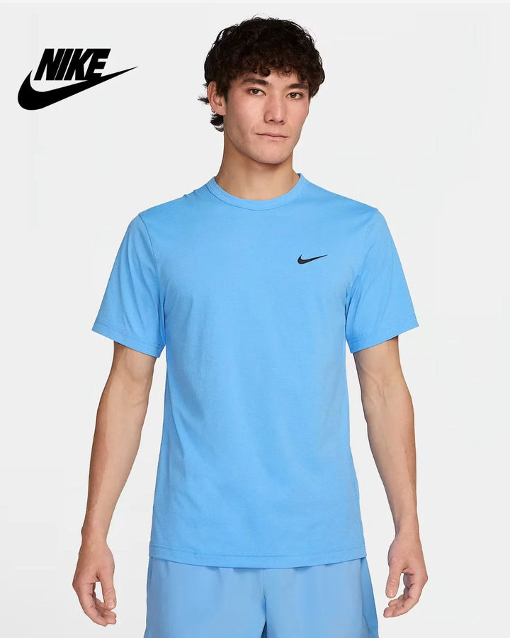 NIKE Dri-FIT UV Hyverse Men's Short-Sleeve Fitness Jersey on triQUIP Sports