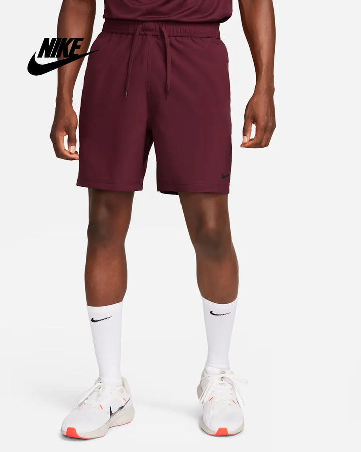 NIKE Dri-Fit Form Men's 7in Unlined Versatile Shorts - Night Maroon/Black