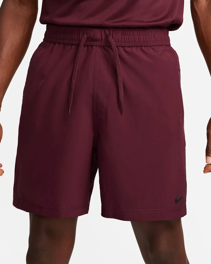 NIKE Dri-Fit Form Men's 7in Unlined Versatile Shorts - Night Maroon/Black