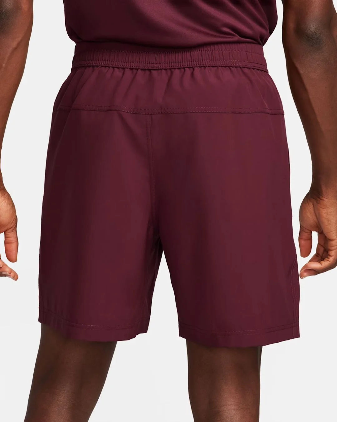 NIKE Dri-Fit Form Men's 7in Unlined Versatile Shorts - Night Maroon/Black