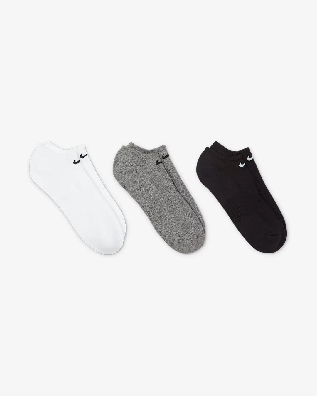 NIKE Everyday Cushioned Training No Show Socks (3-Pairs) on triQUIP Sports