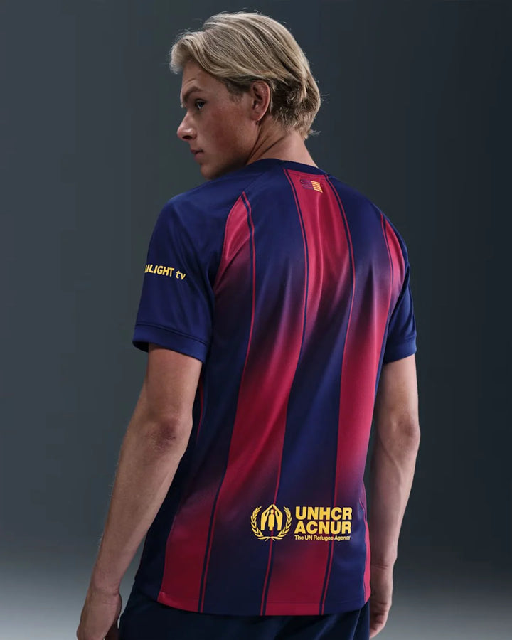 NIKE FC Barcelona 2025/26 Stadium Home Men's DRI-Fit Football Replica Jersey on triQUIP Sports