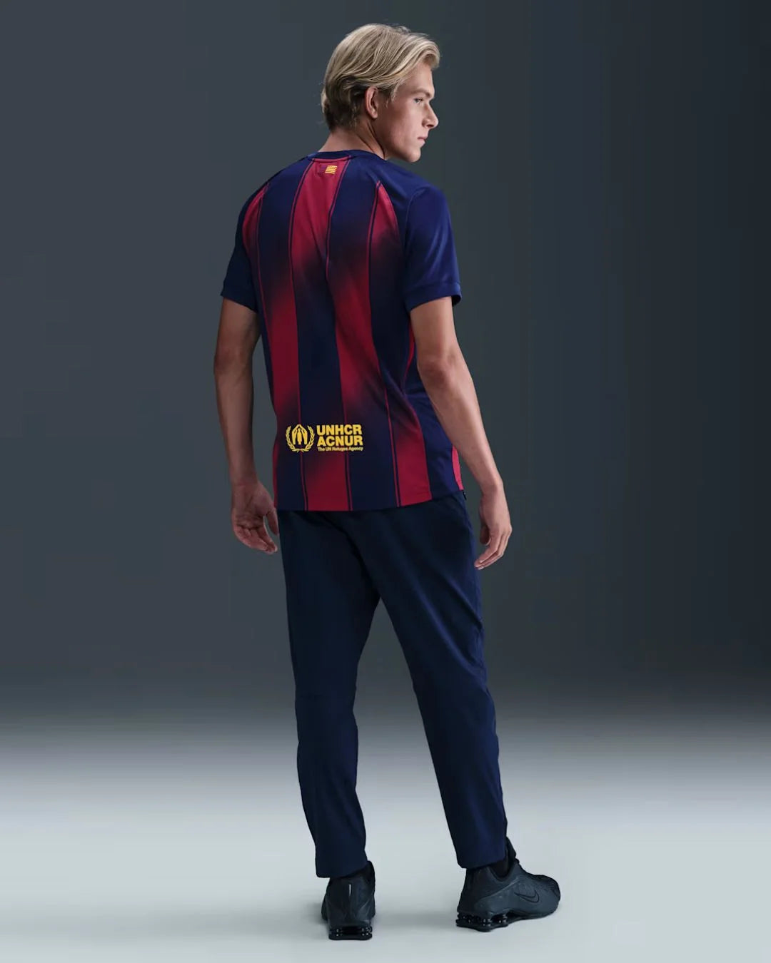 NIKE FC Barcelona 2025/26 Stadium Home Men's DRI-Fit Football Replica Jersey on triQUIP Sports