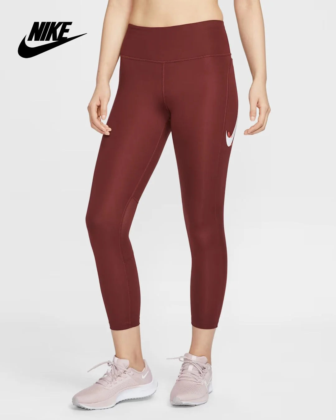 NIKE Fast Women's Mid-Rise 7/8 Leggings on triQUIP Sports