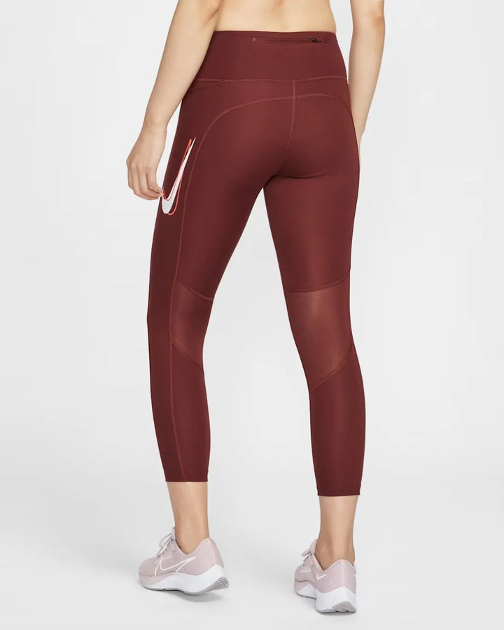 NIKE Fast Women's Mid-Rise 7/8 Leggings on triQUIP Sports