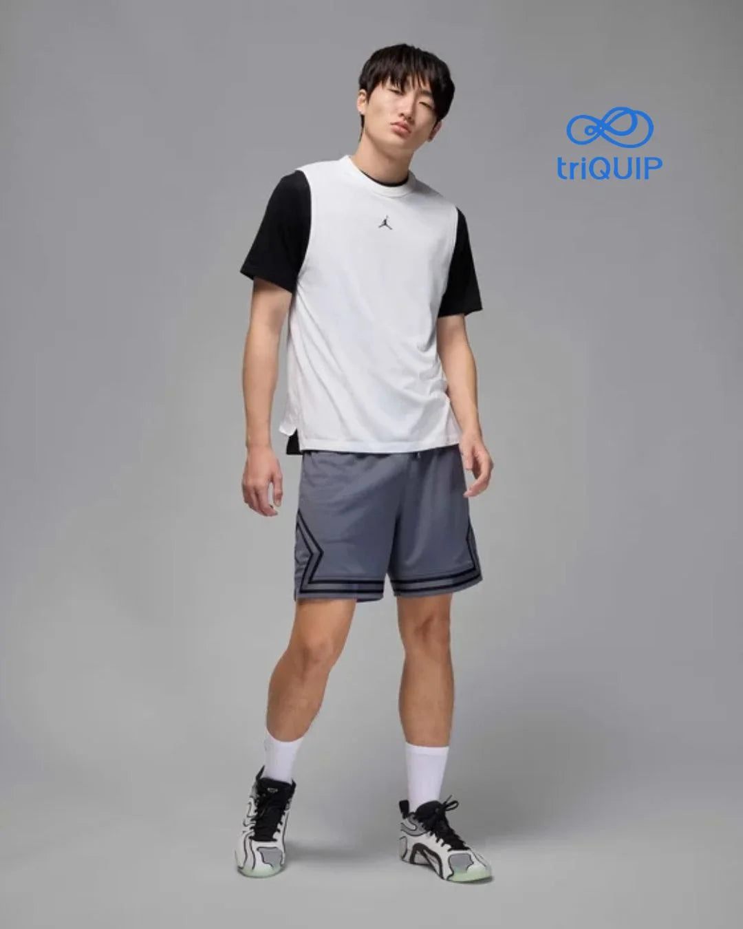 NIKE Jordon Sport Men's Dri-FIT Mesh Diamond Shorts on triQUIP Sports