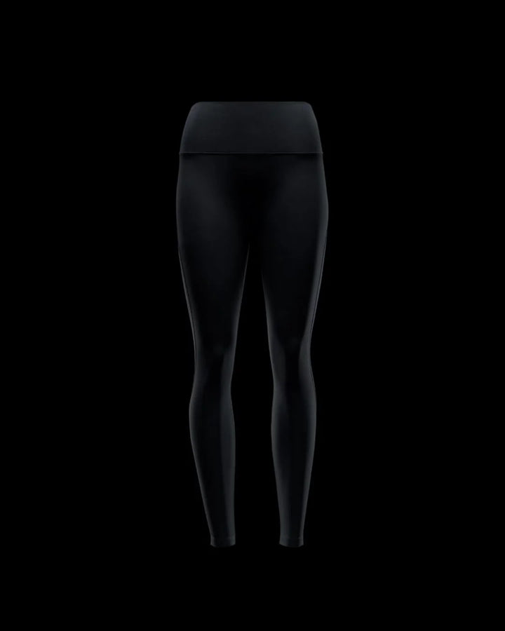 NIKE One Seamless Front High-Waisted Full-Length Women's Leggings - Black/Black
